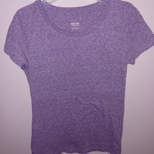 Mossimo Heathered Purple short sleeve crew neck t-shirt Women's size Small